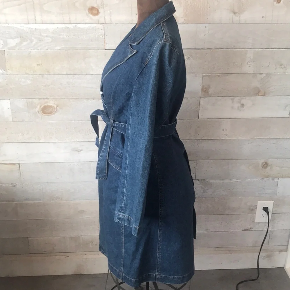 Denim trench coat - Picture 4 of 7